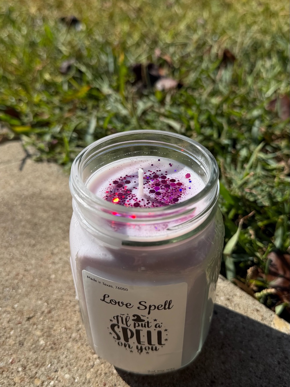 Love Spell Scented Pink Candle Jar - Bath & Body